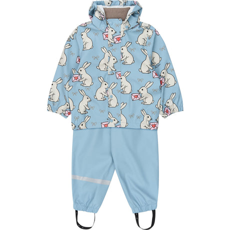 THE NEW Siblings Ashley Blue AOP Tnstumma Rainwear Set