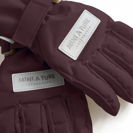 Mini A Ture Fudge Aubergine Matcelio Gloves