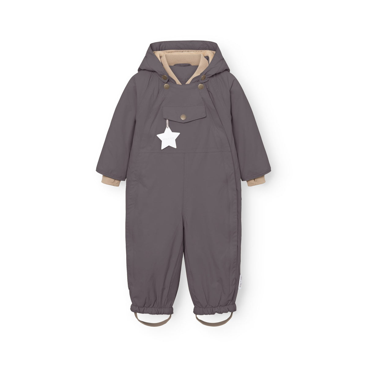 Mini A Ture Plum Kitten Matwisti Fleece Lined Snowsuit. Grs