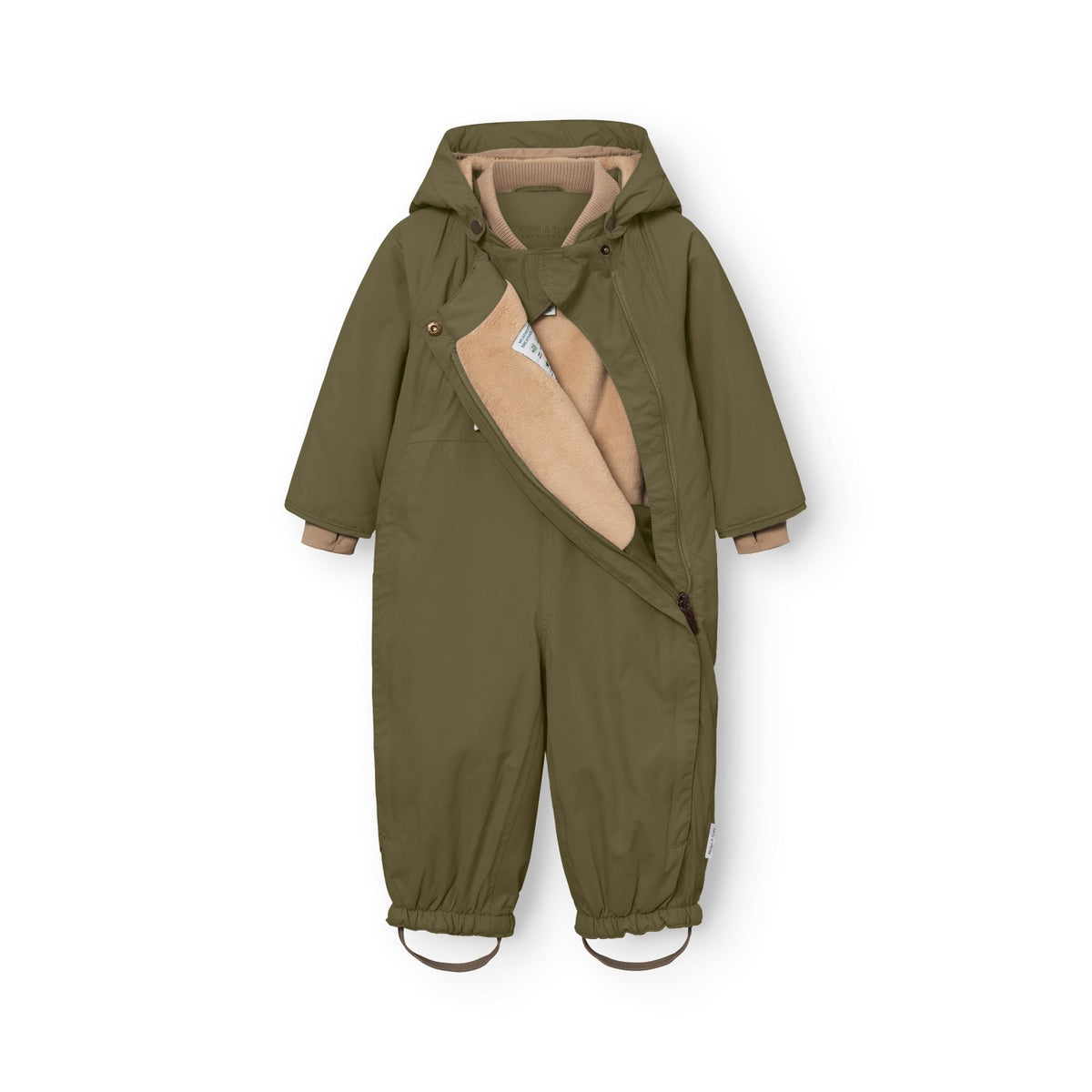 Mini A Ture Kalamata Green Matwisti Fleece Lined Snowsuit. Grs