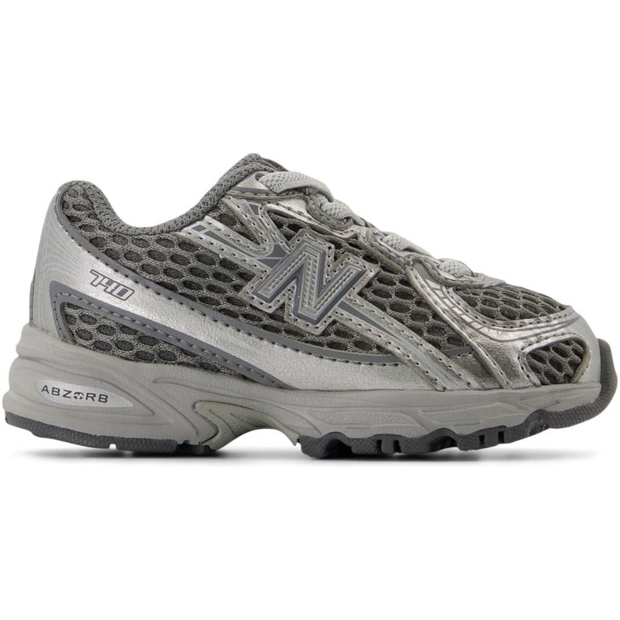 New Balance Harbor Grey 740 Kids Bungee Lace