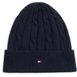 Tommy Hilfiger Dark Blue-Blue Essential Cable Beanie