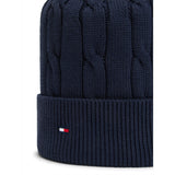 Tommy Hilfiger Dark Blue-Blue Essential Cable Beanie