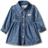 Calvin Klein Beckford-Blue Baby Ls Denim Dress
