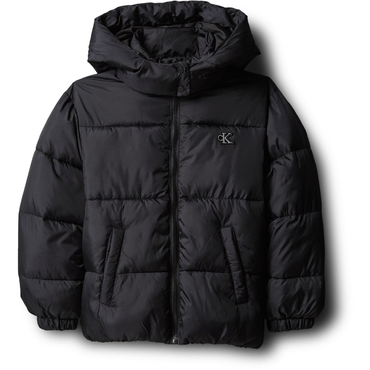 Calvin Klein Pvh Black-Black Minime Ck Short Hd Puffer Jacket