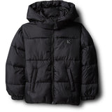 Calvin Klein Pvh Black-Black Minime Ck Short Hd Puffer Jacket