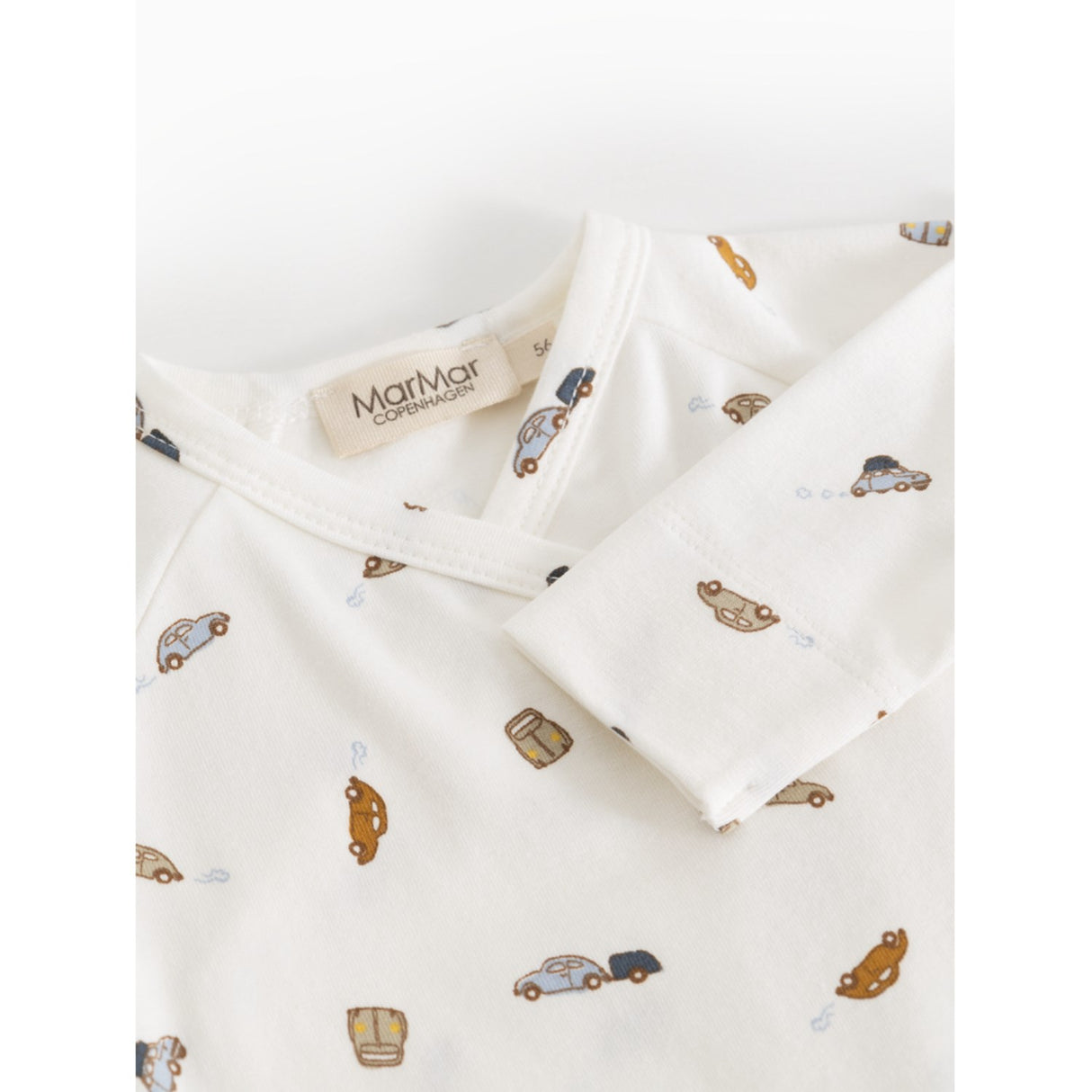 MarMar Modal Smooth Print Cars Rulo Onesie