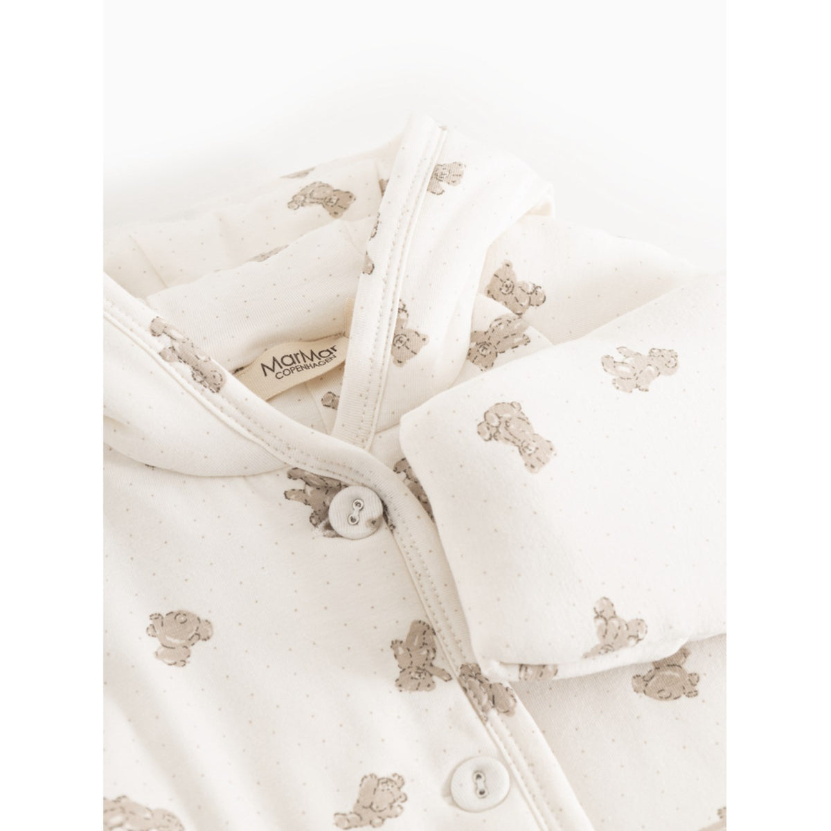 MarMar New Born Modal Smooth Print Teddybears Rexa Onesie