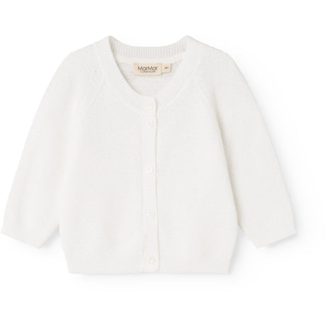 MarMar Modal Mix Links-Links Gentle White Taki Knitted Cardigan