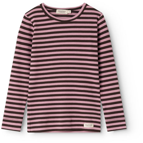 MarMar Modal Stripe Heather Stripe Plain Blouse