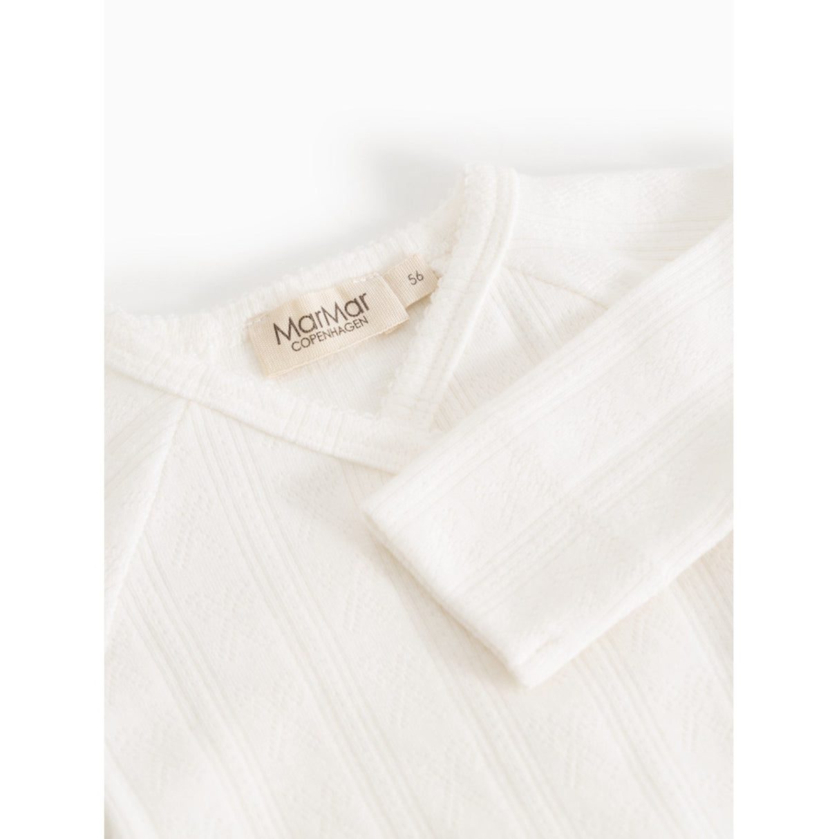 MarMar Modal Pointelle Gentle White Rubetta Onesie