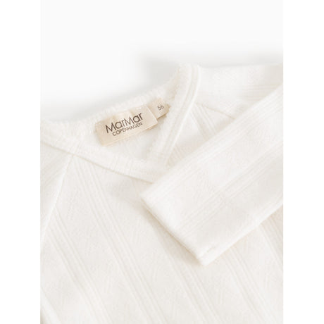 MarMar Modal Pointelle Gentle White Rubetta Onesie