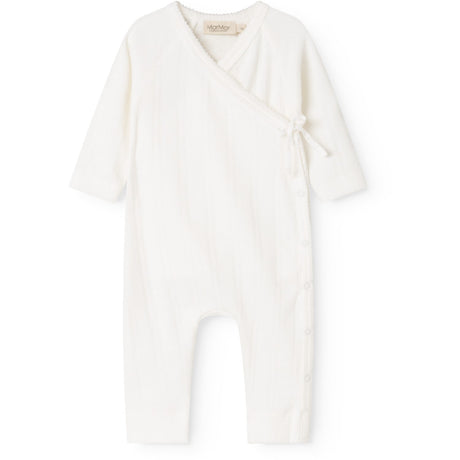 MarMar Modal Pointelle Gentle White Rula Onesie