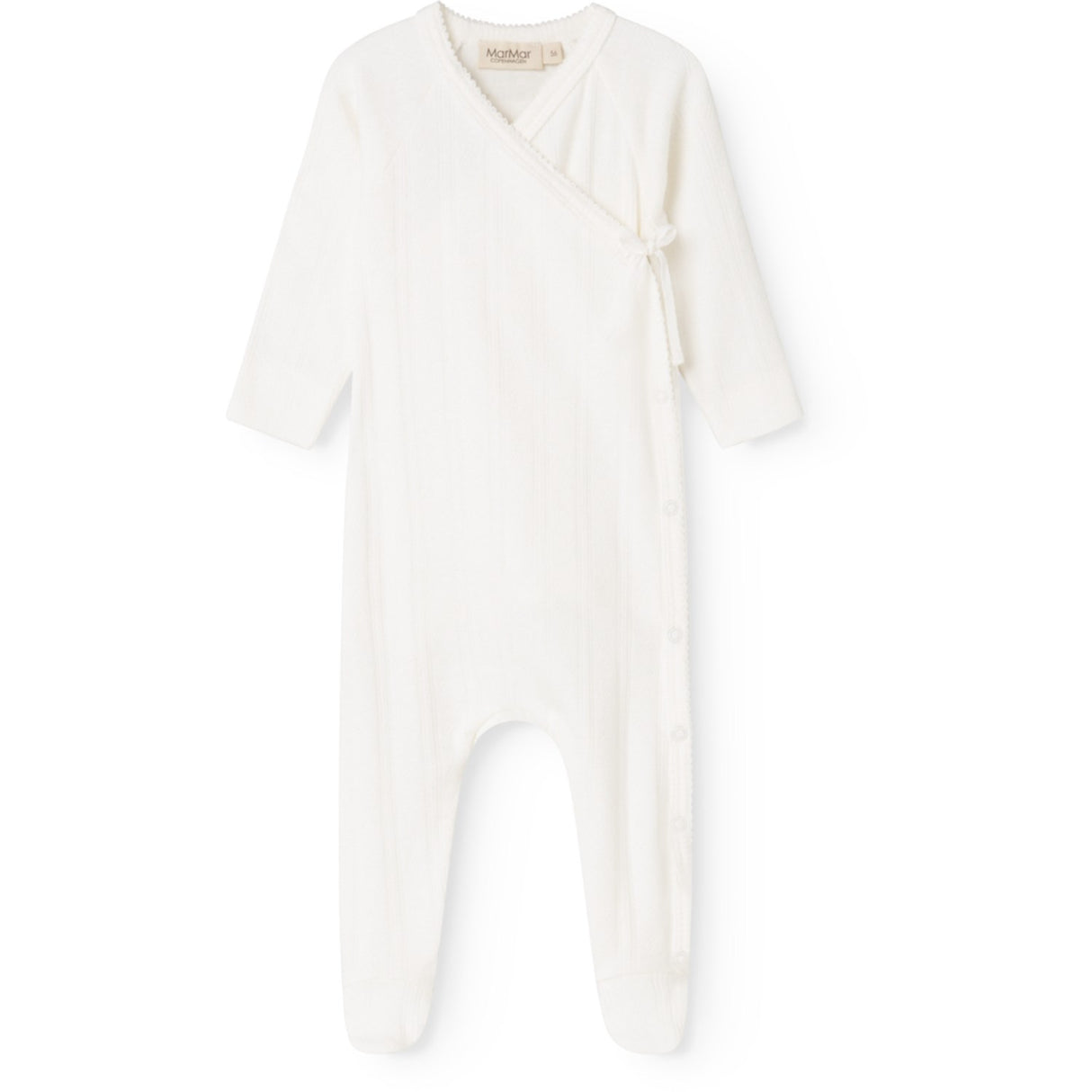 MarMar Modal Pointelle Gentle White Rubetta Onesie
