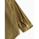 MarMar Fine Cord Dark Bronze Torben Shirt