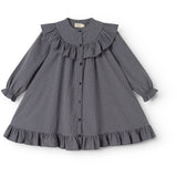 MarMar Cotton Seersucker Pigeon Blue Check Dalina Dress