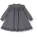 MarMar Cotton Seersucker Pigeon Blue Check Dalina Dress