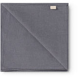 MarMar Cotton Seersucker Pigeon Blue Check Airo Scarf