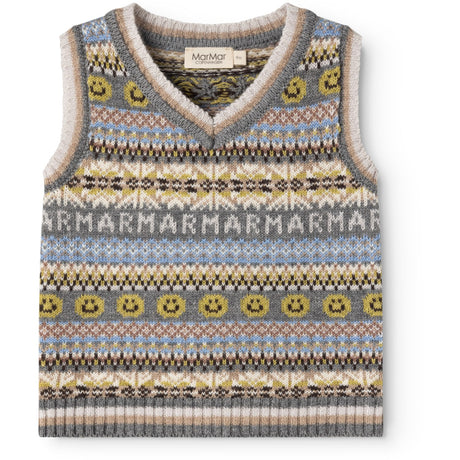 MarMar Light Cotton Wool Fair Isle Fair Isle Taj B Knitted Vest
