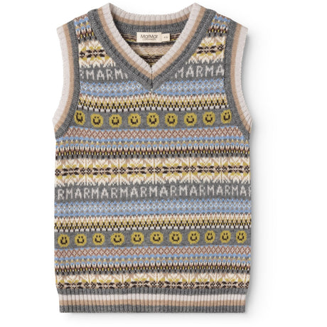 MarMar Light Cotton Wool Fair Isle Fair Isle Taj Knitted Vest