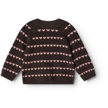 MarMar Light Cotton Wool Pattern Rose Frosting Hearts Torin B Knitted Blouse