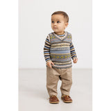 MarMar Light Cotton Wool Fair Isle Fair Isle Taj B Knitted Vest