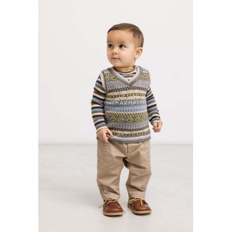 MarMar Light Cotton Wool Fair Isle Fair Isle Taj B Knitted Vest