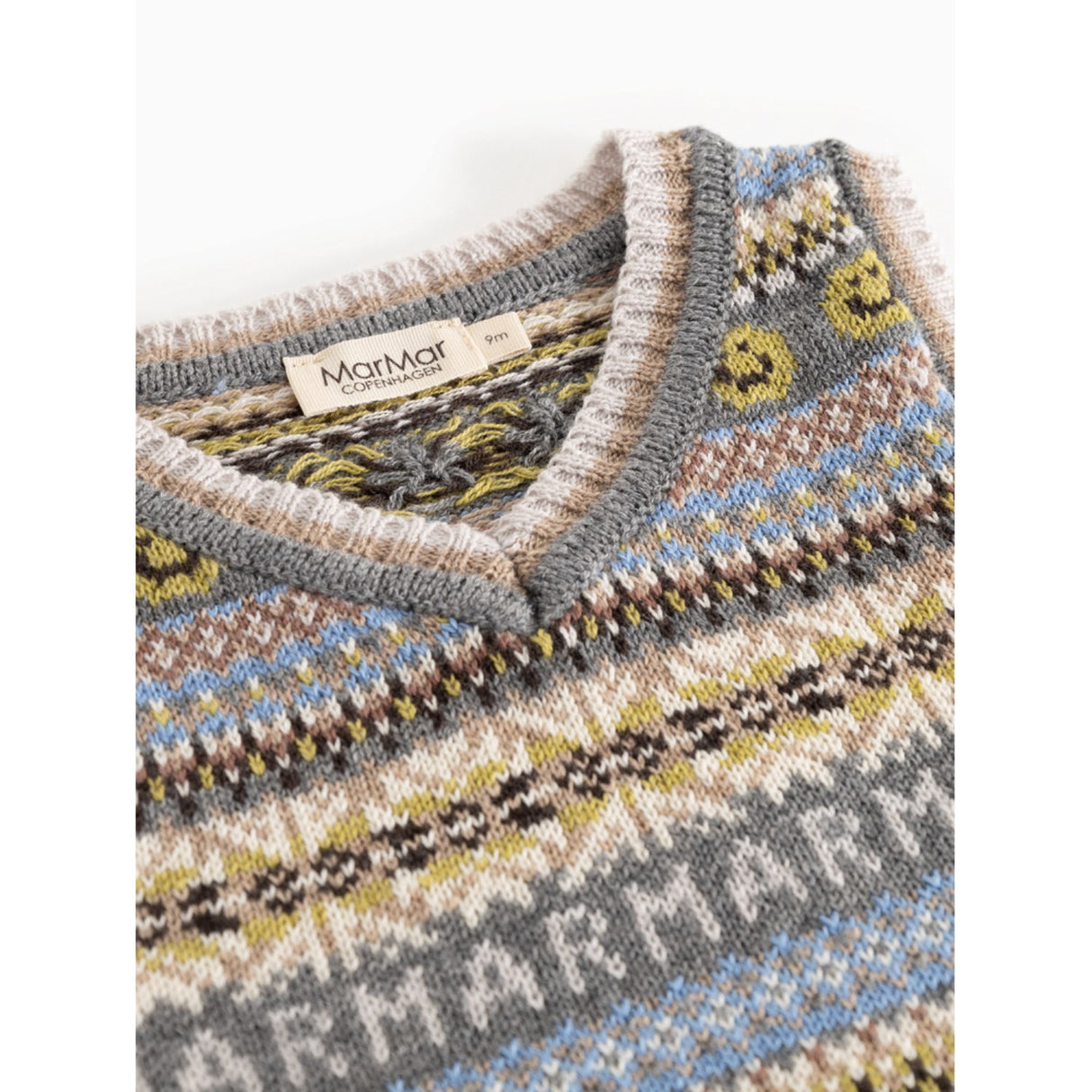 MarMar Light Cotton Wool Fair Isle Fair Isle Taj B Knitted Vest