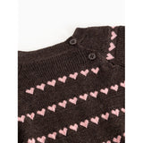 MarMar Light Cotton Wool Pattern Rose Frosting Hearts Torin B Knitted Blouse