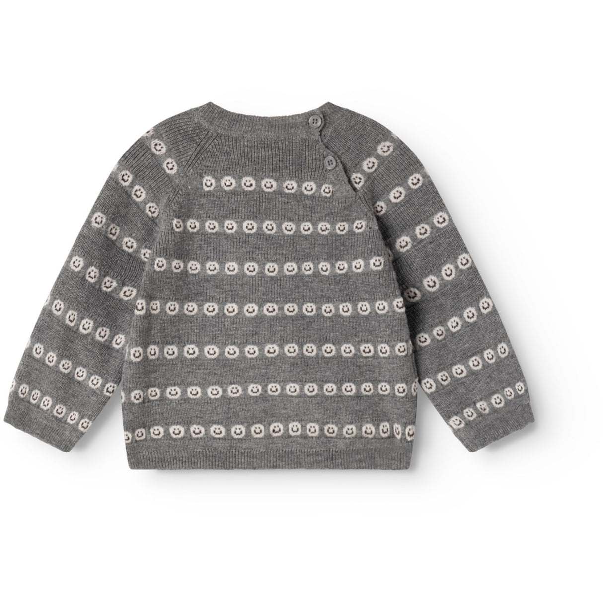 MarMar Light Cotton Wool Pattern Creamy Smiles Torin B Knitted Blouse