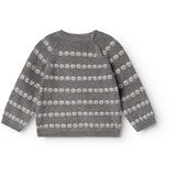 MarMar Light Cotton Wool Pattern Creamy Smiles Torin B Knitted Blouse