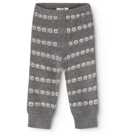 MarMar Light Cotton Wool Pattern Creamy Smiles Penn Knitted Pants