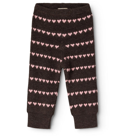MarMar Light Cotton Wool Pattern Rose Frosting Hearts Penn Knitted Pants