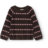 MarMar Light Cotton Wool Pattern Rose Frosting Hearts Torin Knitted Blouse