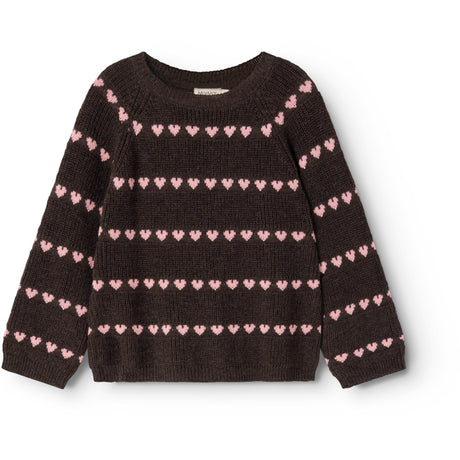 MarMar Light Cotton Wool Pattern Rose Frosting Hearts Torin Knitted Blouse