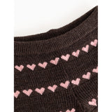 MarMar Light Cotton Wool Pattern Rose Frosting Hearts Penn Knitted Pants