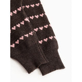 MarMar Light Cotton Wool Pattern Rose Frosting Hearts Penn Knitted Pants