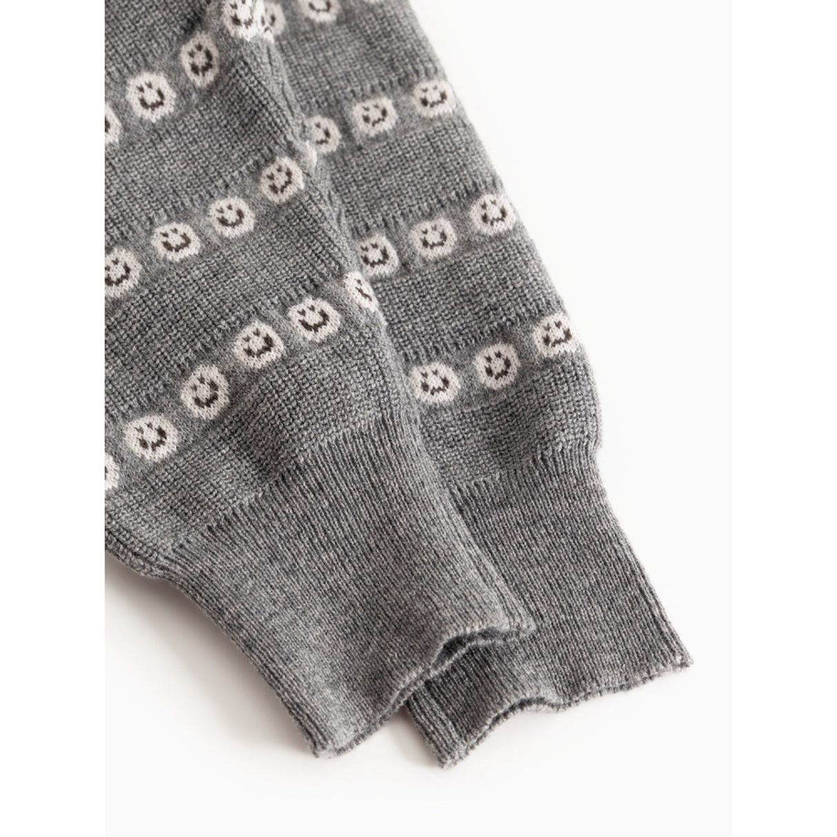 MarMar Light Cotton Wool Pattern Creamy Smiles Penn Knitted Pants