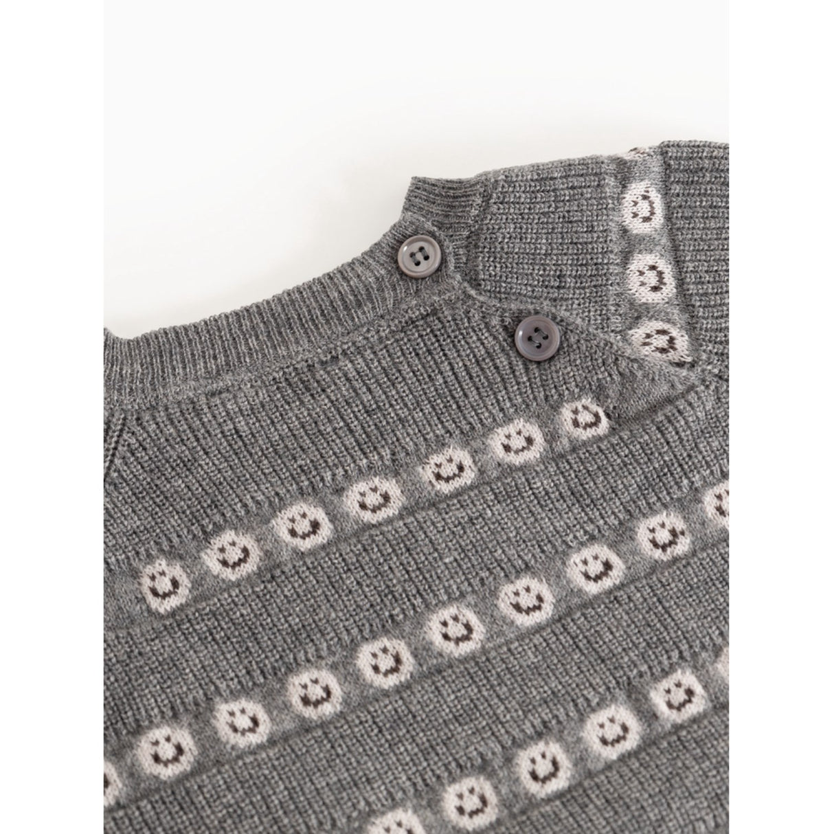 MarMar Light Cotton Wool Pattern Creamy Smiles Torin B Knitted Blouse