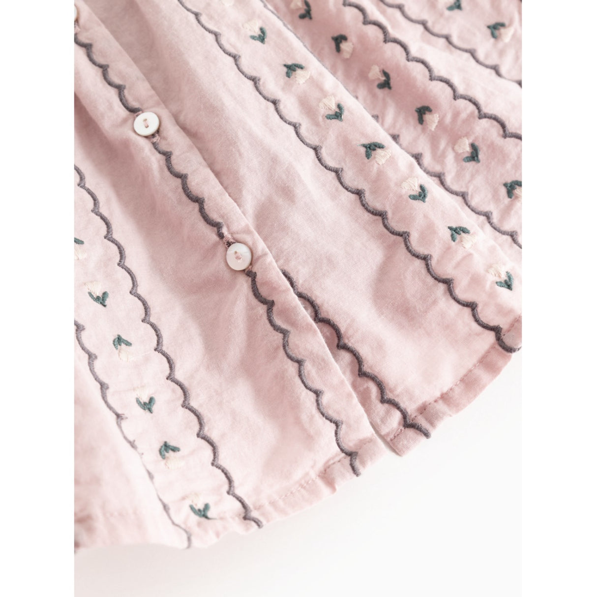 MarMar Light Embroidery Dusty Purple Bloom Tora Blouse