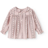 MarMar Light Embroidery Dusty Purple Bloom Tora Blouse