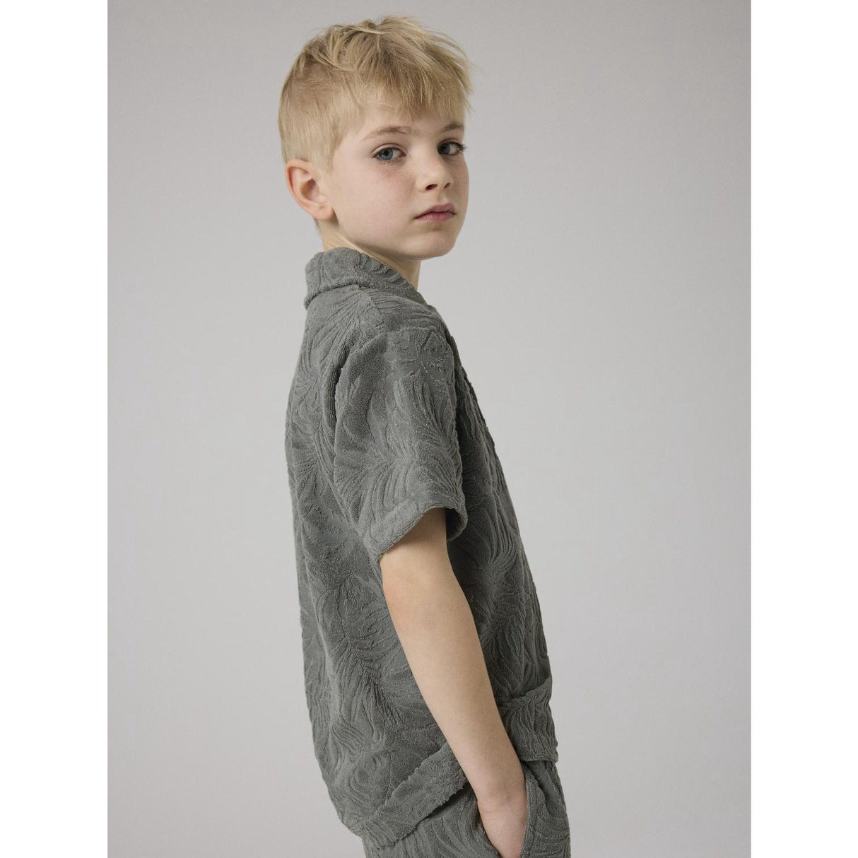 Name It Castor Gray Nkmfay Ss Nreg Polo