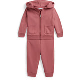 Ralph Lauren Baby Canvas Pink Pant Set