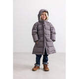 MarMar Tech. Puffer Plum Stem Oxford Coat