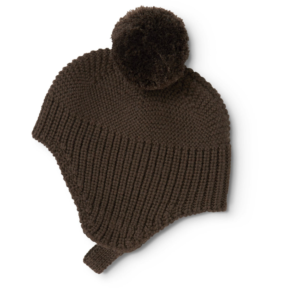MarMar Light Cotton Wool Fisherman Dark Roast Aly Pompom Hat