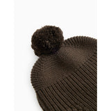 MarMar Light Cotton Wool Fisherman Dark Roast Aly Pompom Hat