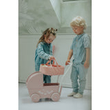 KREA® Dukke I Kurv Rosa