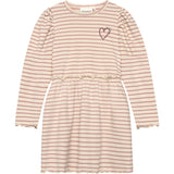 Minymo Fawn Dress Ls Y/D Rib