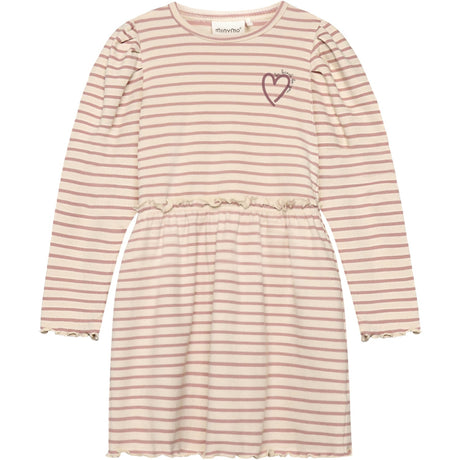 Minymo Fawn Dress Ls Y/D Rib
