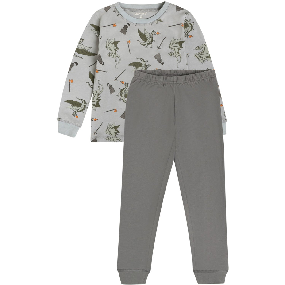 Minymo Profile Gray Pyjamas Ls Set Aop